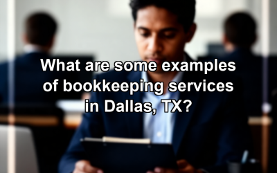 What are some examples of bookkeeping services in Dallas, TX?